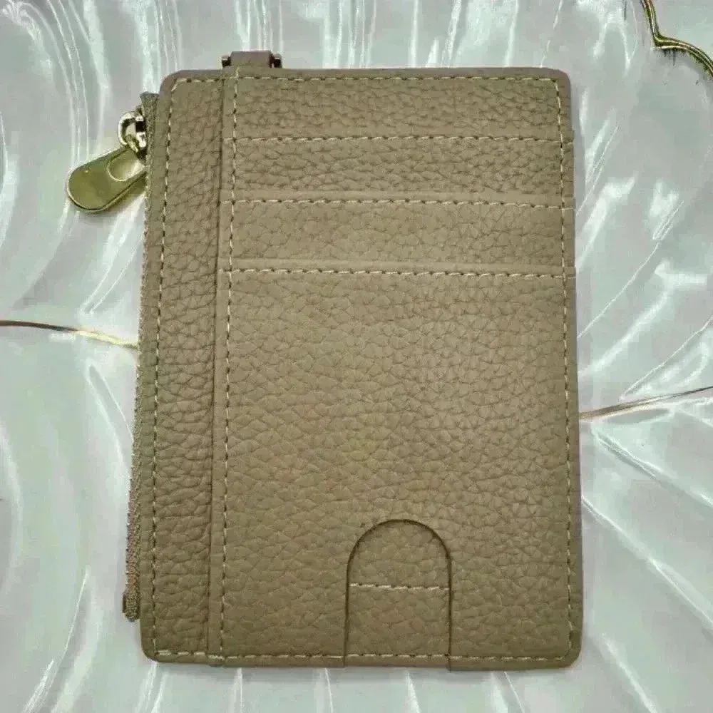 Khaki Card Keychain Wallet Tan - Image 4