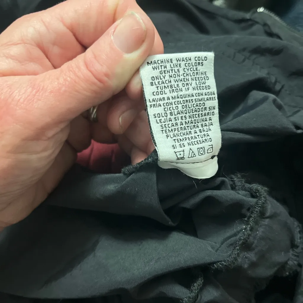 Steve‎ Madden NYC Set Black Parachute Jumpsuit Jacket Size Medium Y2K Gorpcore - Image 13