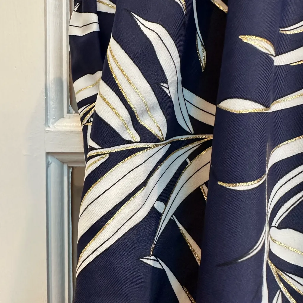 Maxine of Hollywood Gold Leaf Two Tiered Ruffle Tankini Swim Top  Plus Size 16 - Image 9