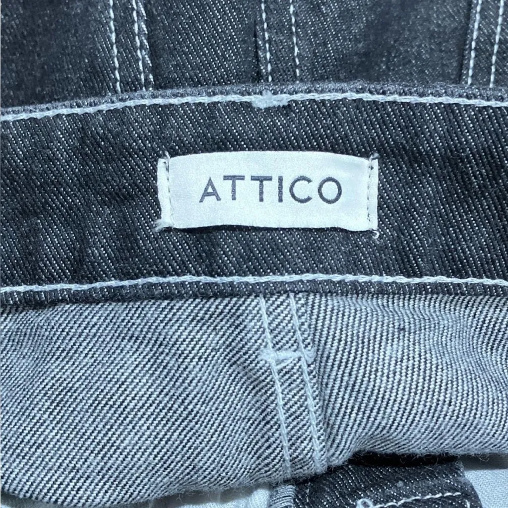 The Attico "Blanca" black high waist crop jean size 0 $375 trendy jeans - Image 3