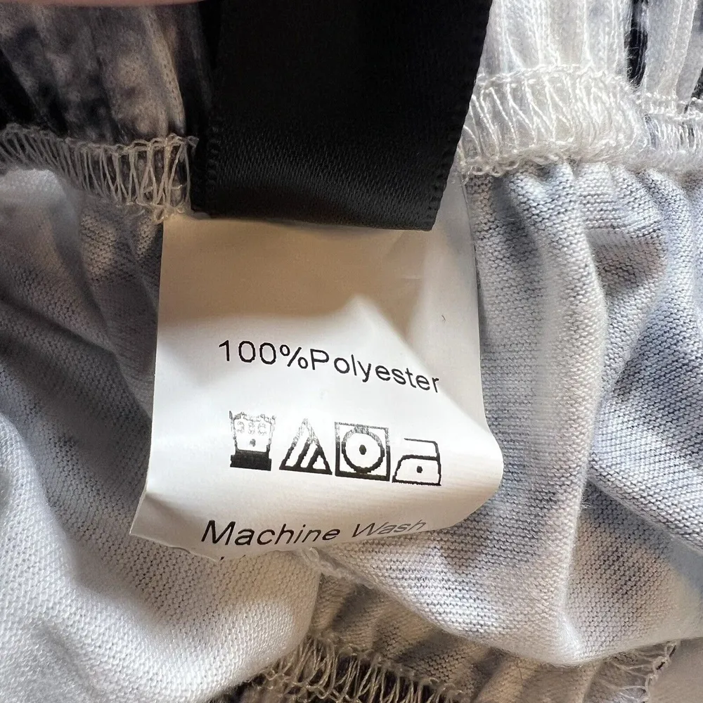 Two Piece Set Shorts and Cropped Cami Blue Tie Dye Boho Summer SHEIN Size 2 New - Image 6