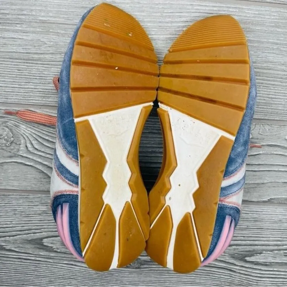 Voile Blanche Julia power faded suede and technical fabric sneaker shoes 37 / 6 Blue - Image 7