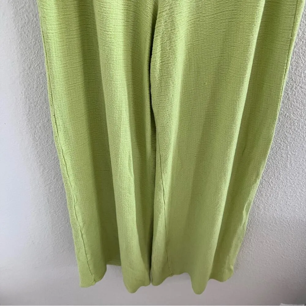 Dippin Daisy's Green Elastic Waist Pull Wide Leg Crop Green XS - Image 5
