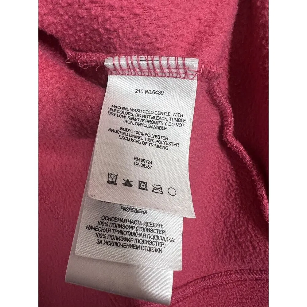 Columbia Womens Pink Fleece Zip Up Jacket Medium M Cozy - Image 5