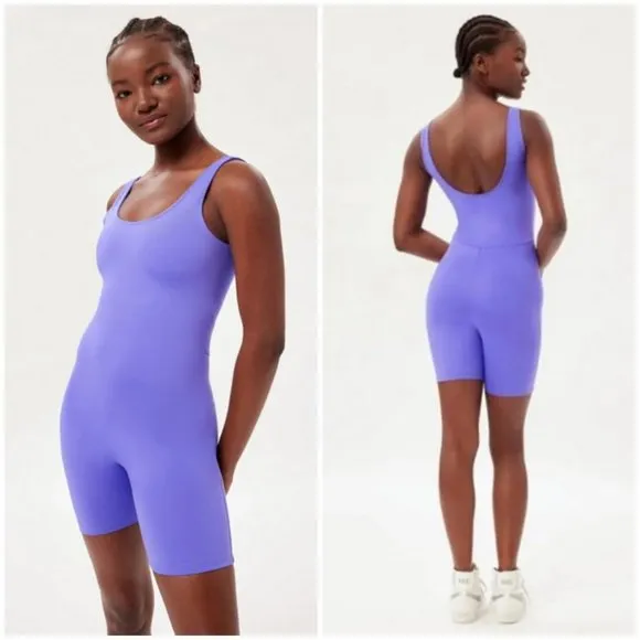 💕GIRLFRIEND COLLECTIVE💕 Bike Unitard ~ Wild Iris Purple Small S NWT - Image 2