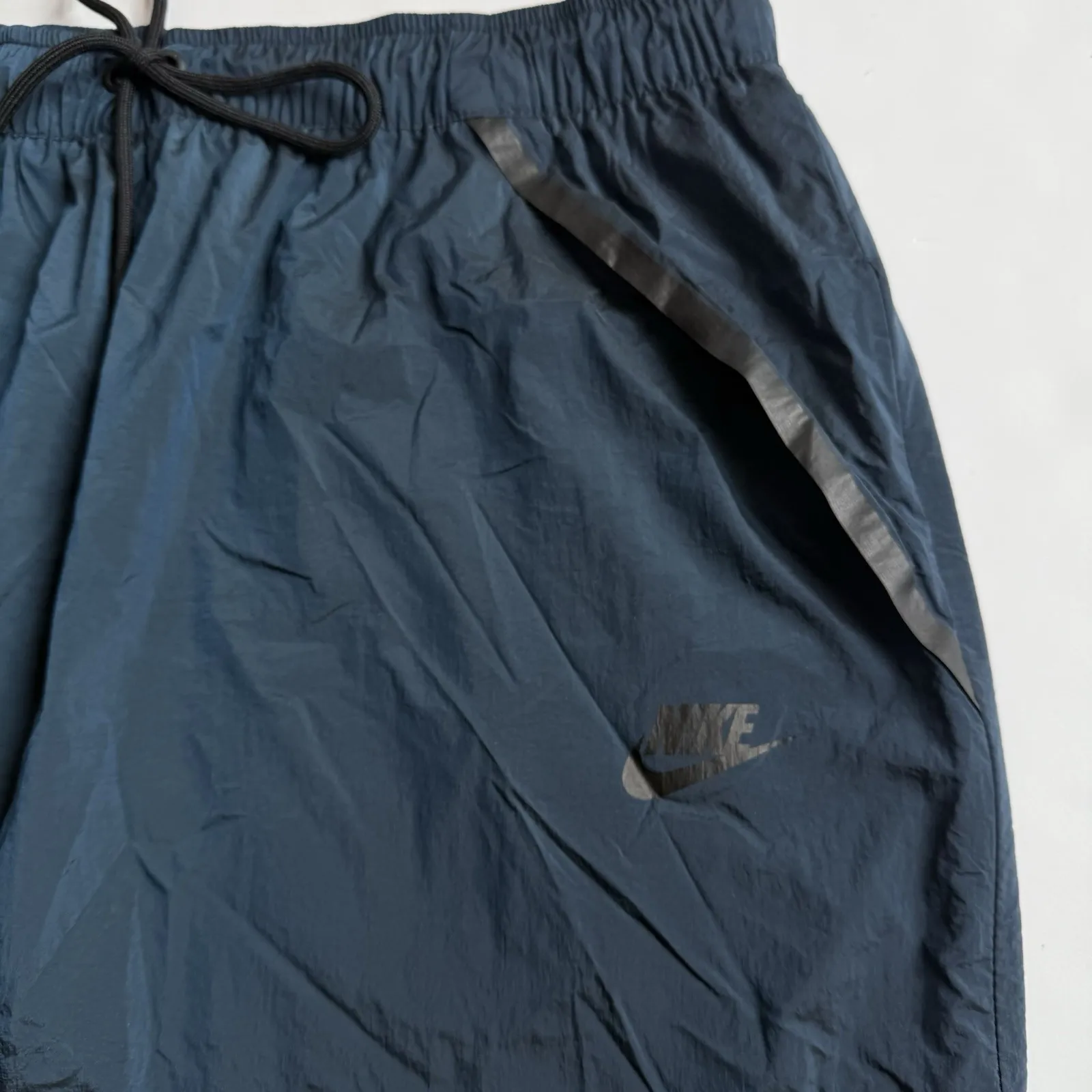 Vtg 90s Nike Windrunner Track Suit Skirt Women L Gorpcore Zip Up Side Sheer Mesh - Image 3