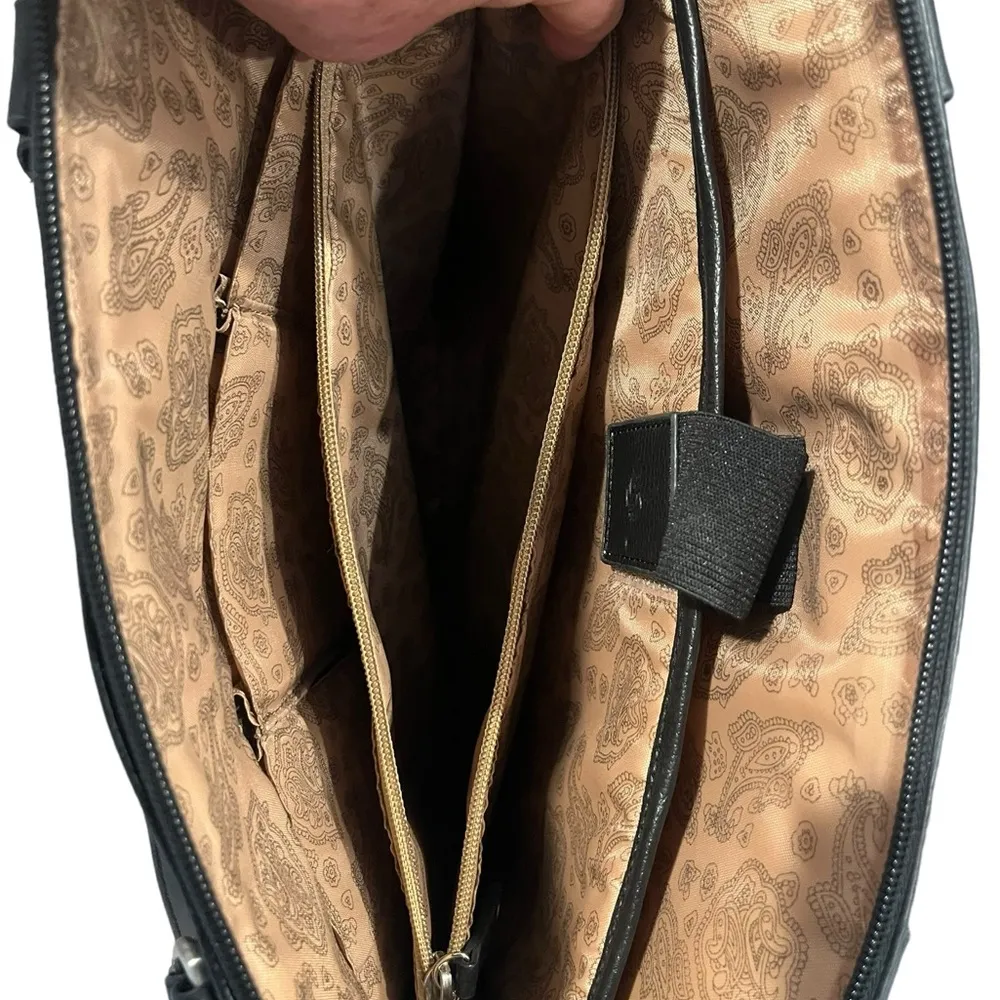 Samsonite Black Pebbled Leather? Laptop Tablet Women’s Work School Briefcase Bag - Image 10