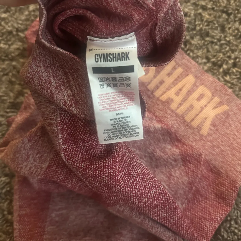 Maroon Gymshark shorts - Image 3