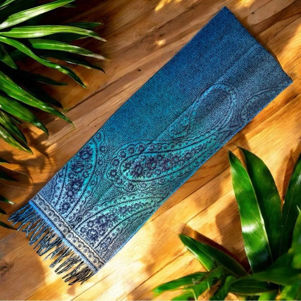 V. FRASS Cashmink Paisley Scarf - Made in Germany - Image 3