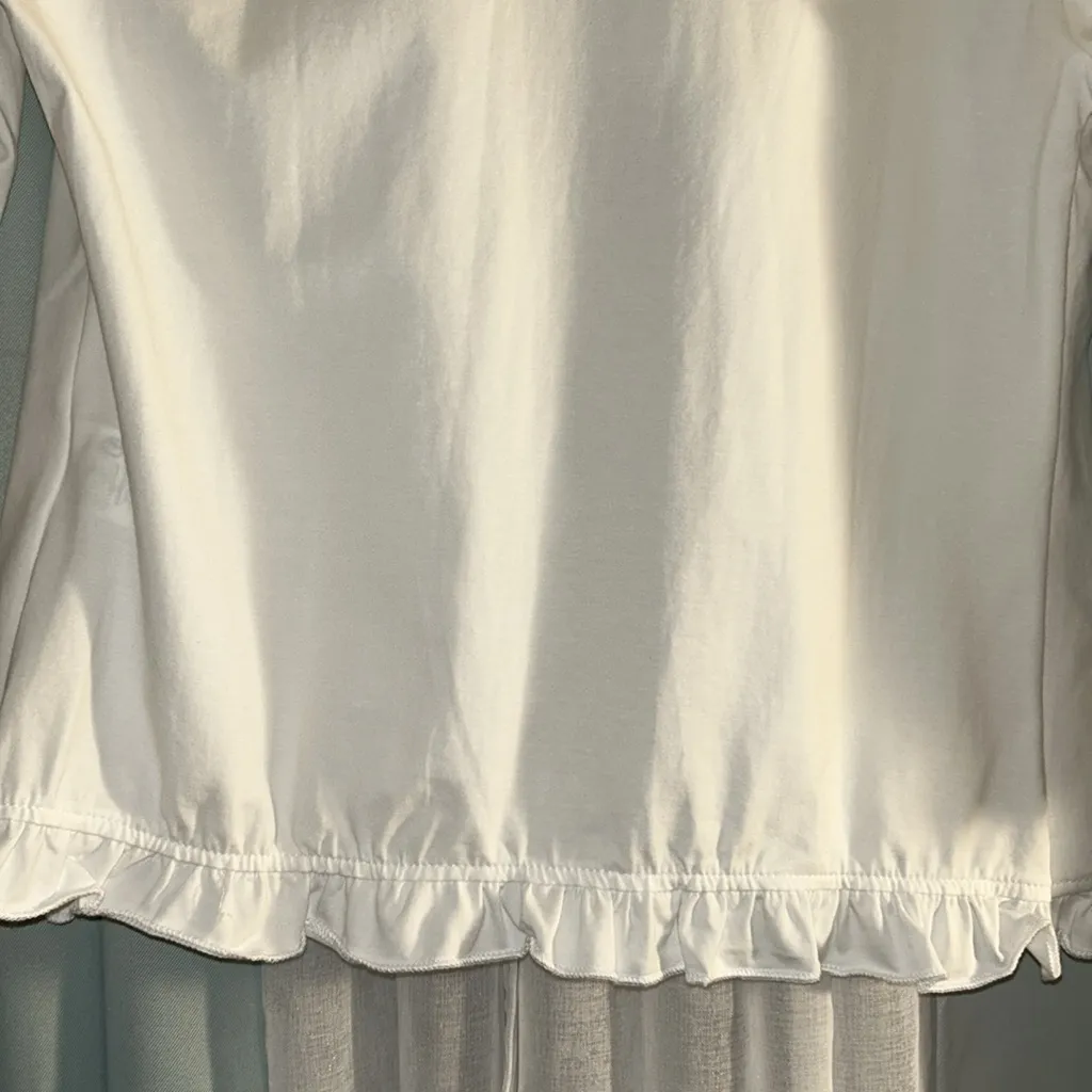 NWT Grace Karin Size S White 3/4 Sleeve Open Front Jacket - Image 9