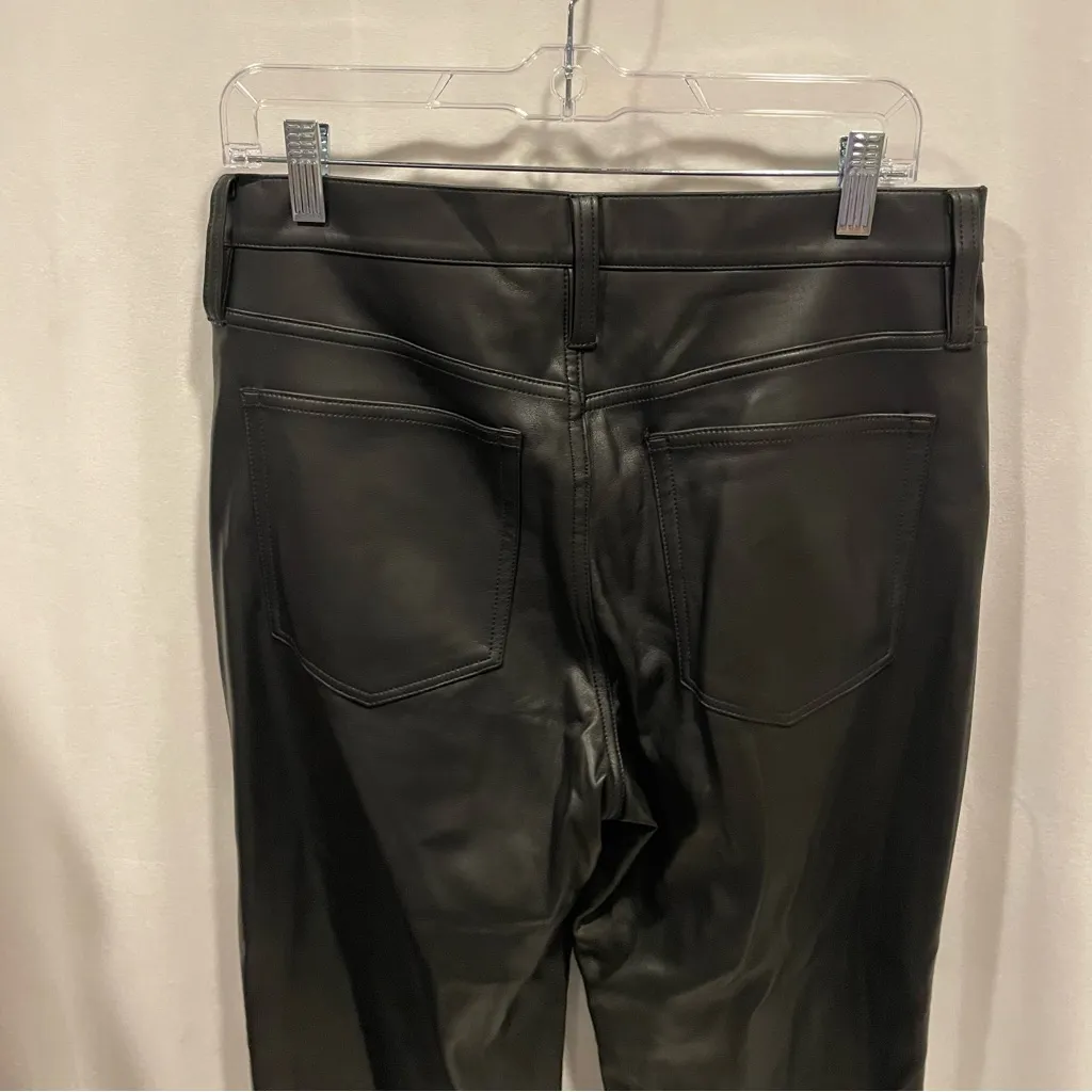 J. Crew buttery faux leather jeans sz 30 pockets whimsigoth vegan goth rocker - Image 6