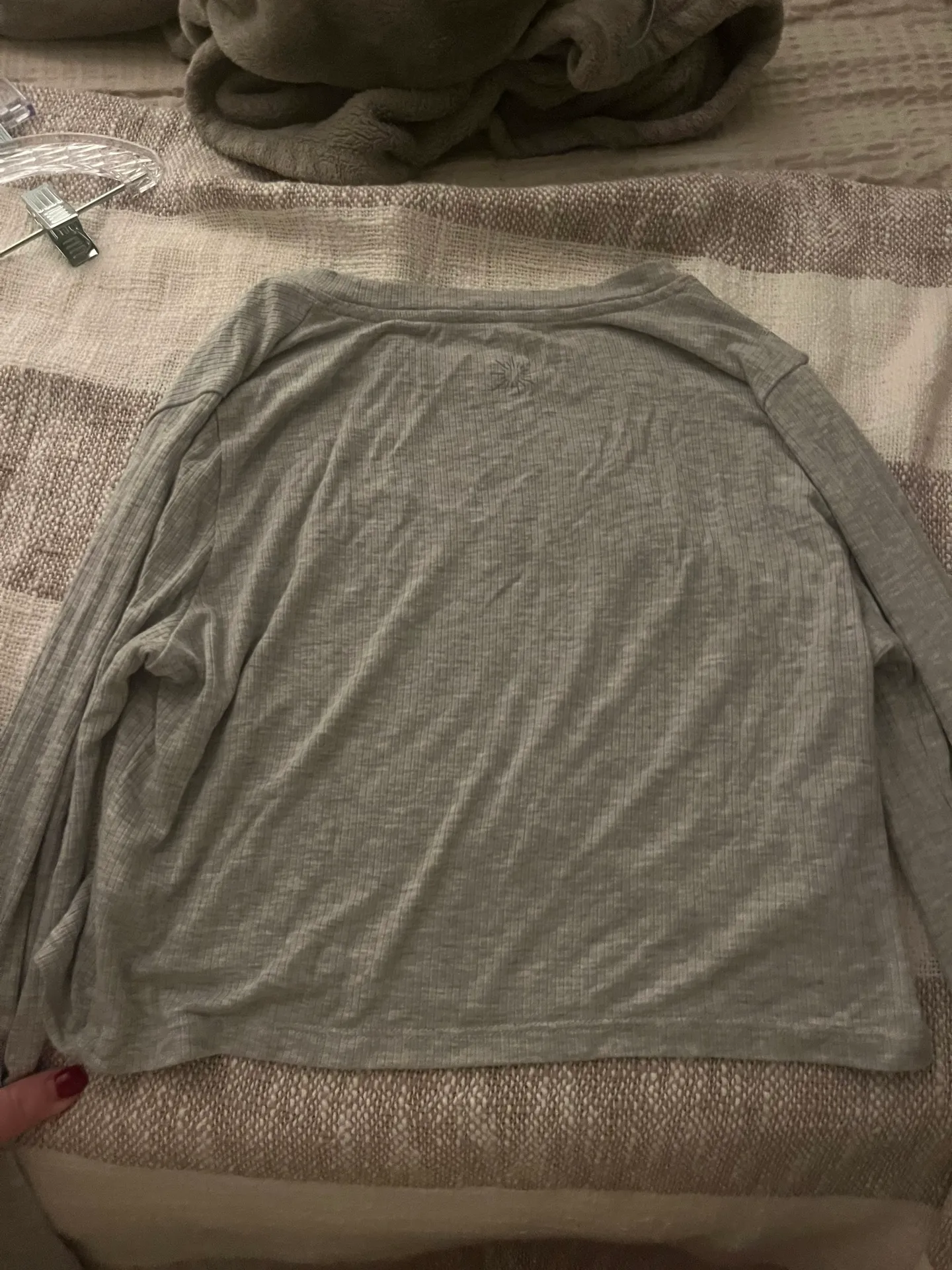 offline long sleeve gray top - Image 3