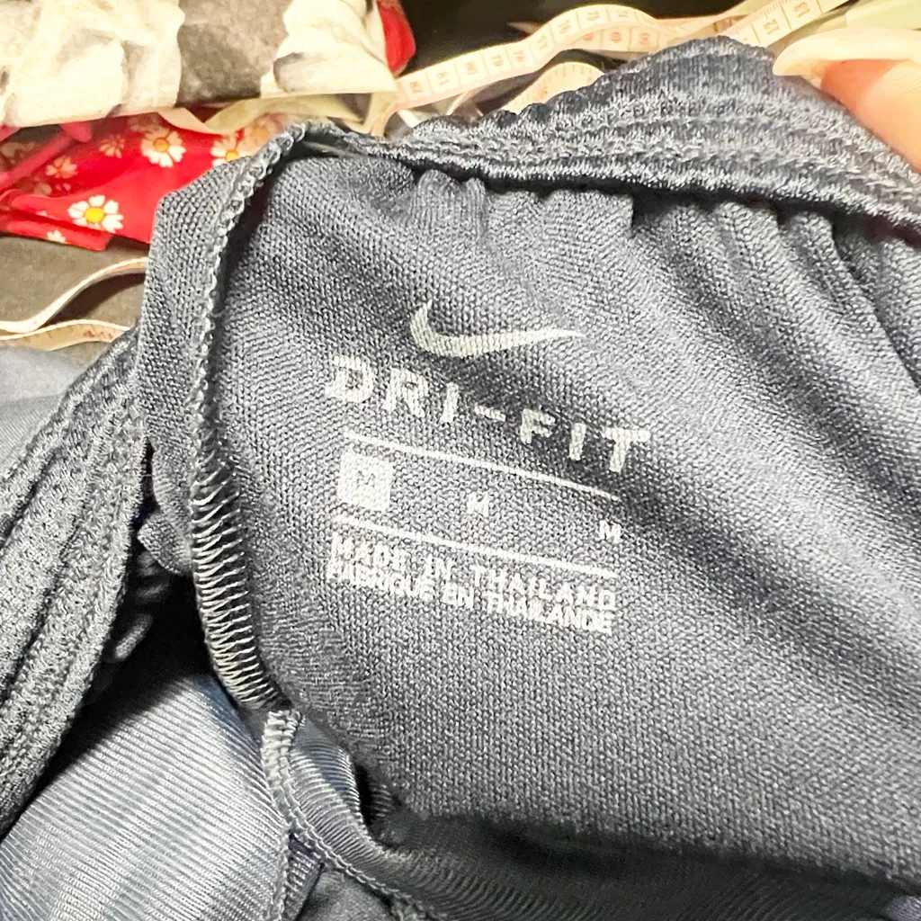 Nike women’s Dri-fit navy blue straight leg drawstring sweatpants - Image 14