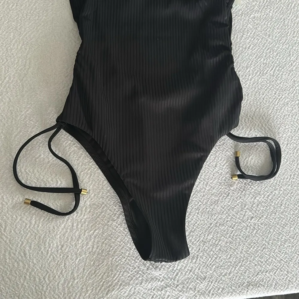 Vitamin A Gemma Drawstring Accent Rib One Piece Swimsuit, Small, $185 - Image 8