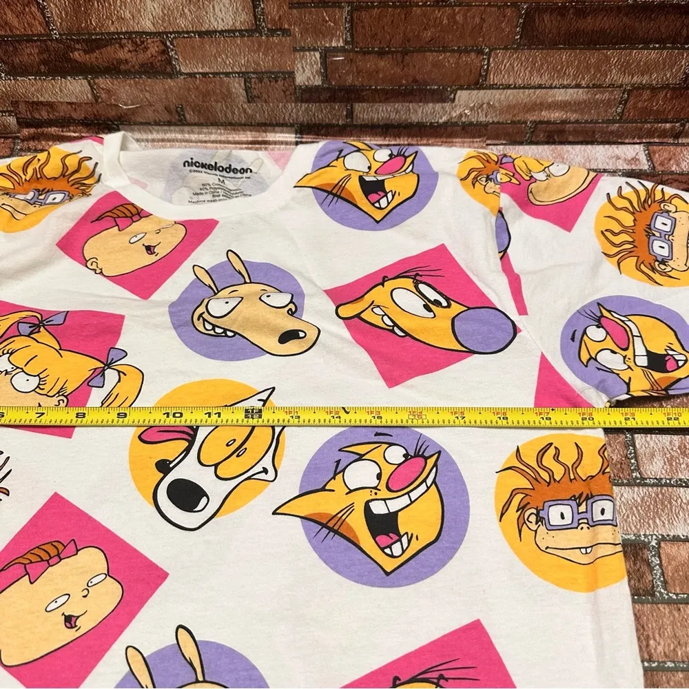 Nickelodeon Rugrats Women’s Cartoon Character T-Shirt - White and Pink size M - Image 6