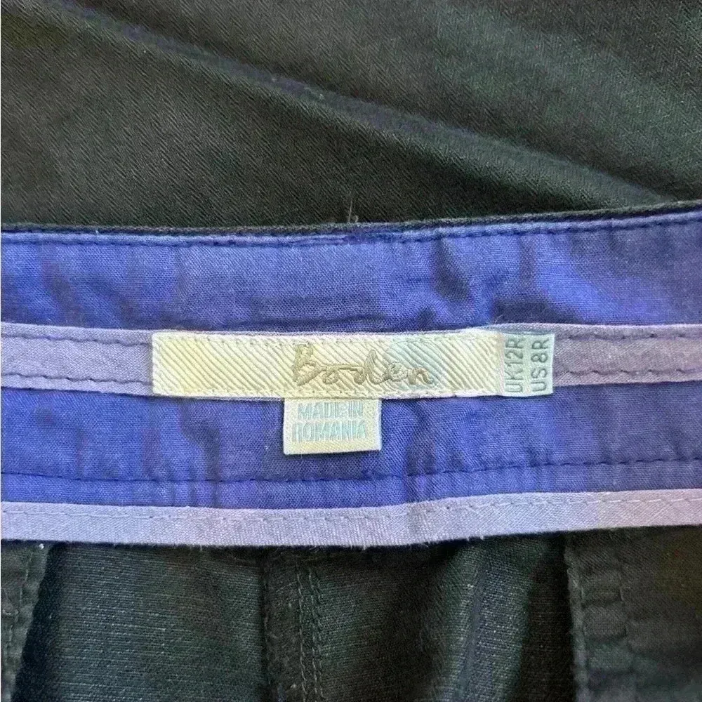 Boden black linen blend pants in size 12R - Image 5