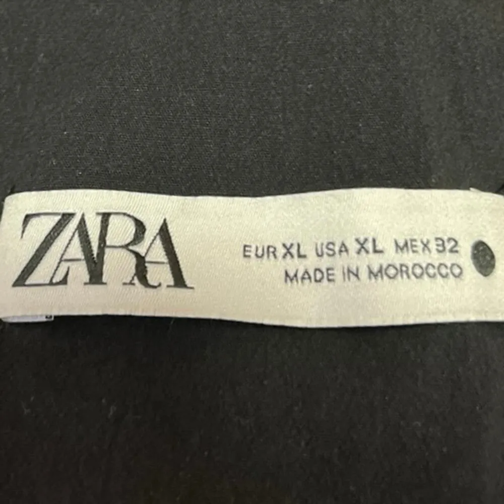 Zara Women's Black Tie One Shoulder Sleeveless Drape Mini Bodycon Dress Size XL - Image 8