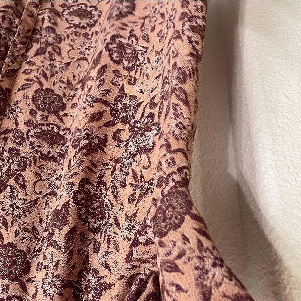 NYDJ Womens Shirt Blouse Pink Pirple Floral Button Front Plus Size 3X - Image 7