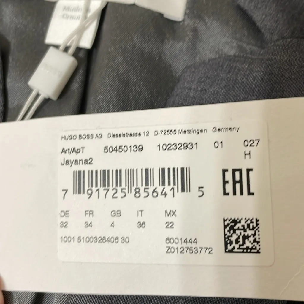 Hugo Boss Boss Jayana Wool Contrast Collar Jacket‎ size 0 - Image 10