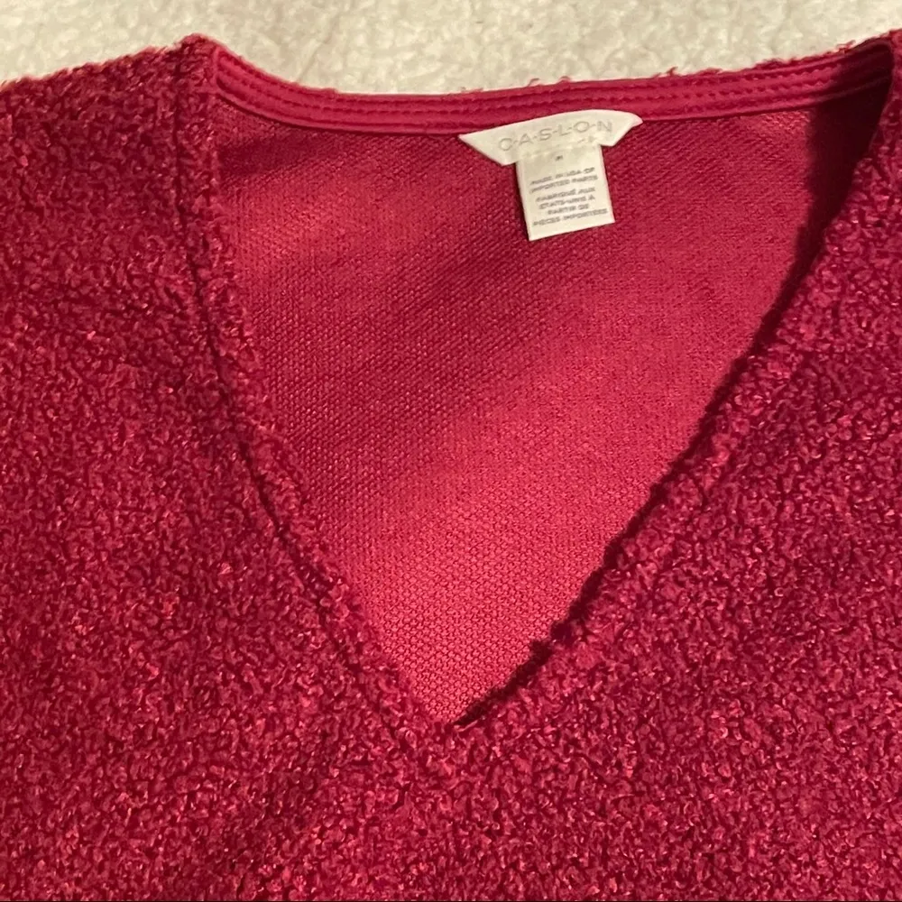 Caslon Faux Shearling Teddy Sweater - Image 5