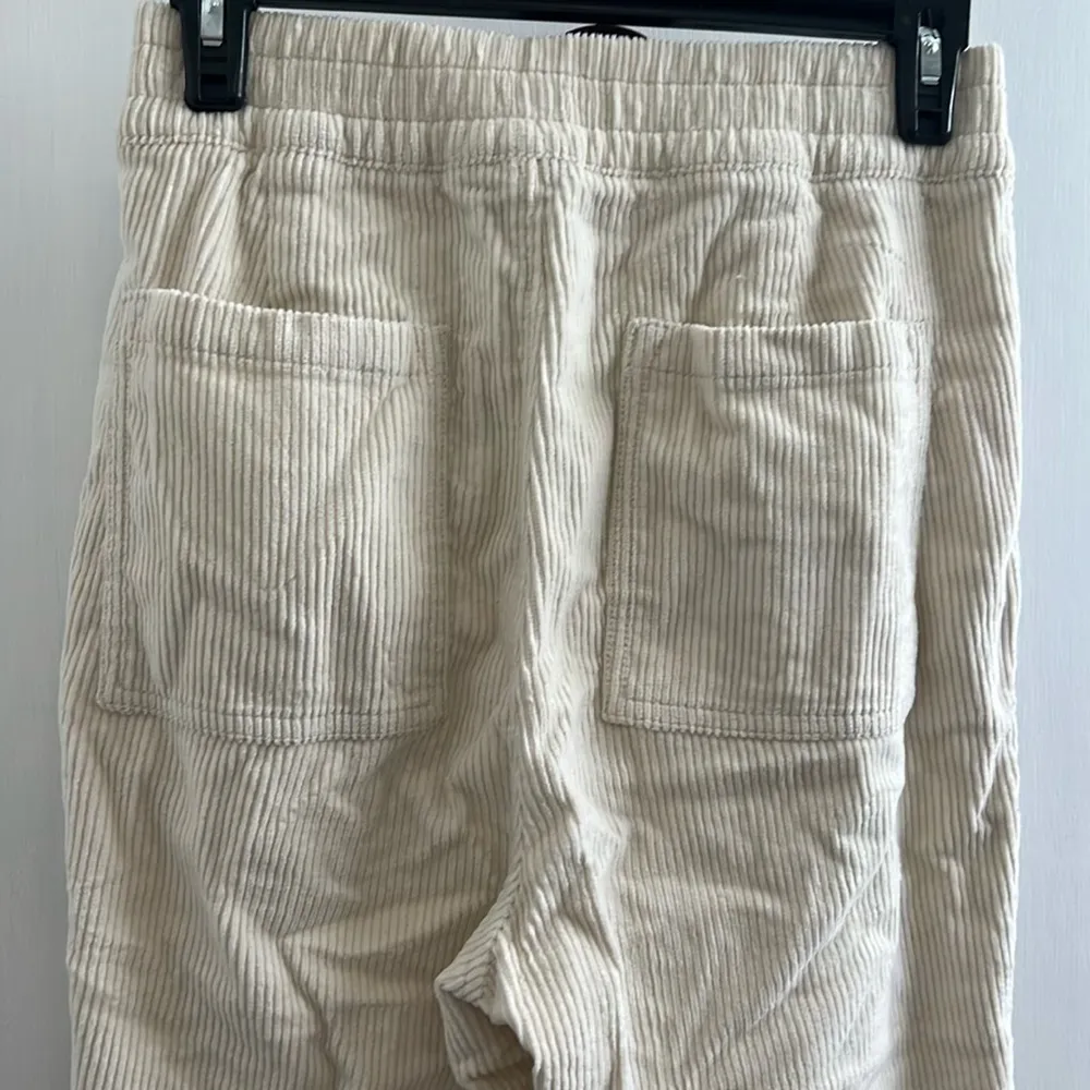 Gap High Rise Corduroy Cream Color Pants Size XS - Image 2