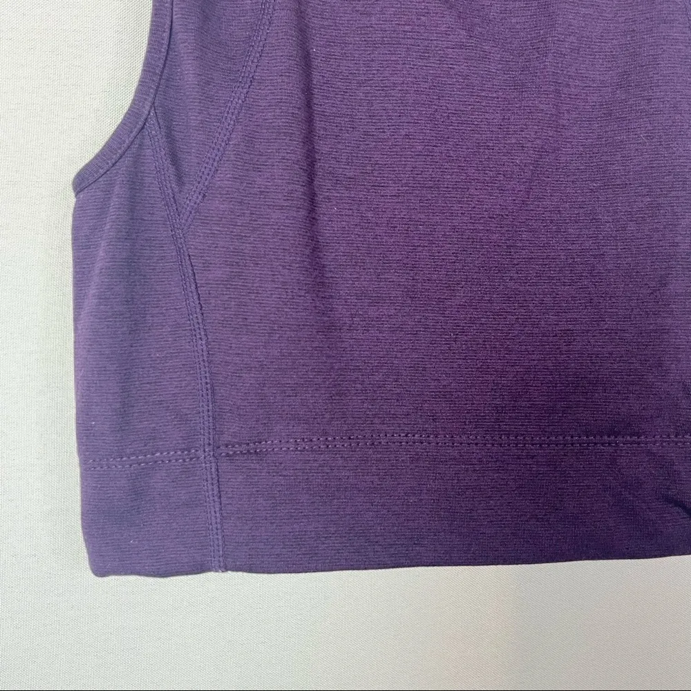 ZYIA Purple Grape Longline High Neck Sports Bra S - Image 3