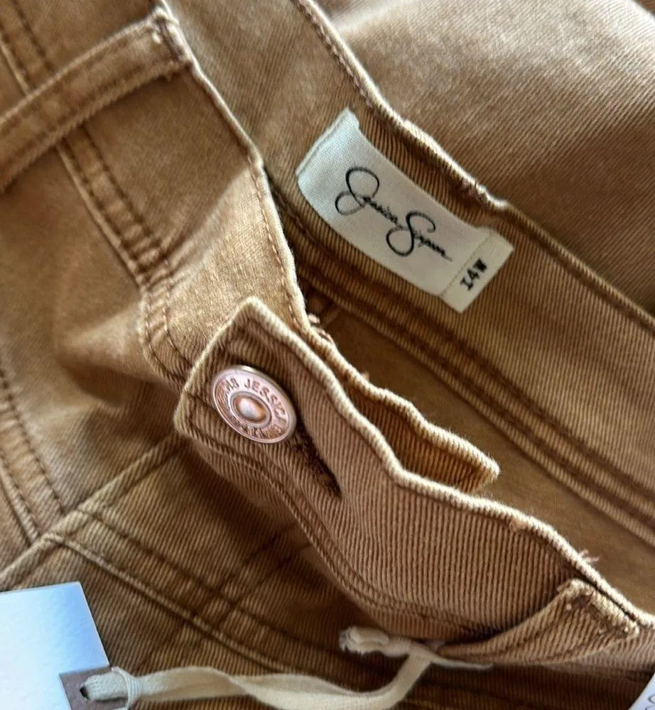 NWT Jessica Simpsons Straight Cargo Ankle in Bone Brown SZ-14W - Image 7