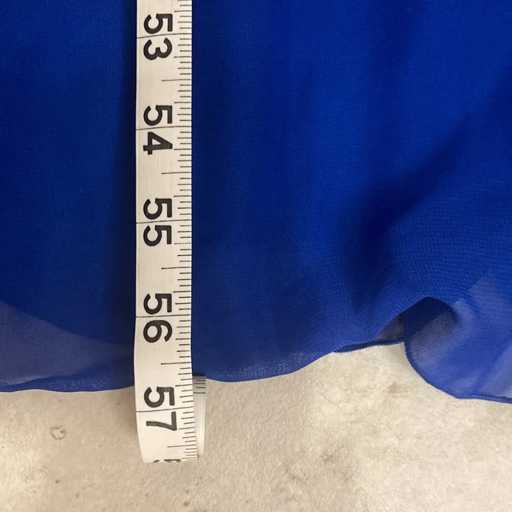 Sparkly Blue Prom Dress Size 6 - Image 7