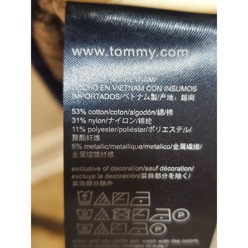 Tommy Hilfiger Women Multicolor Crew Neck Long Sleeve Knee Length Dress Size S/P - Image 11