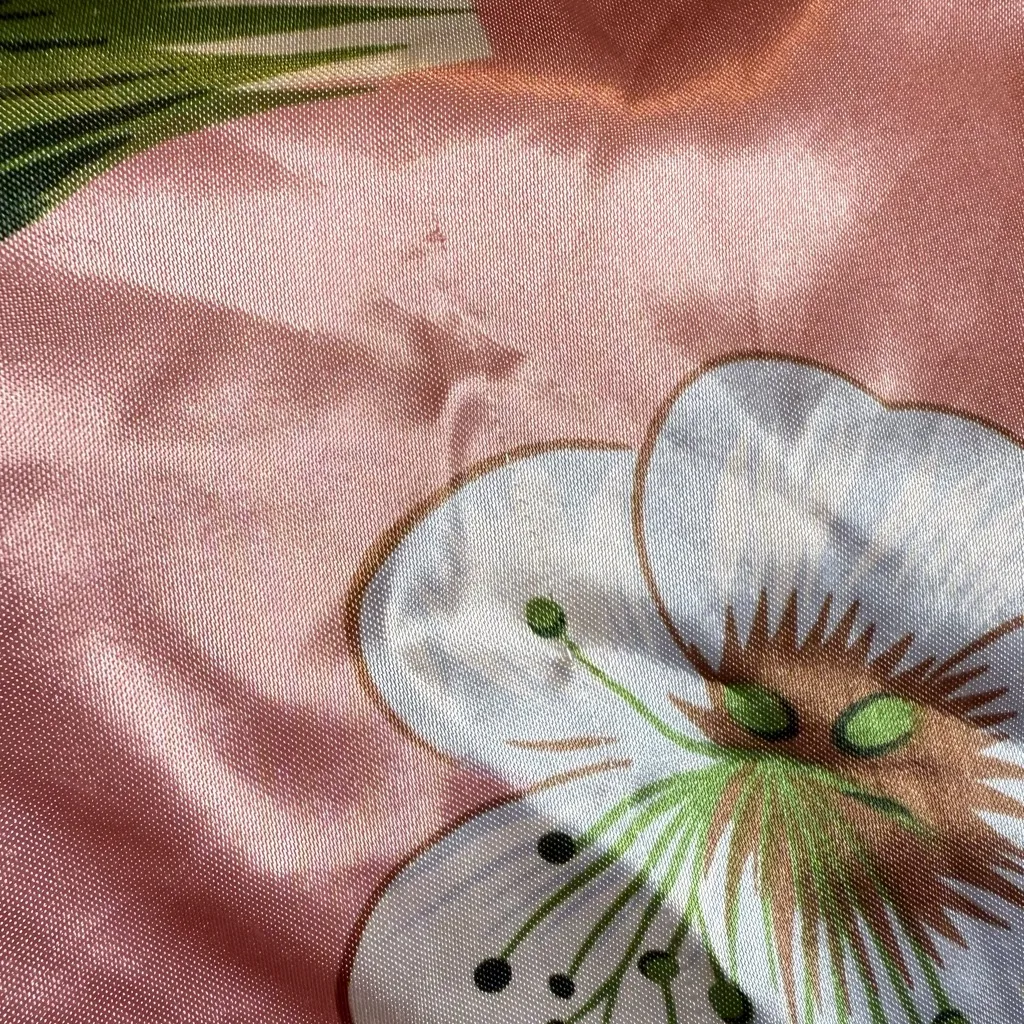 Square Scarf Head Scarf 35”x35” Bamboo Blossoms - Image 7