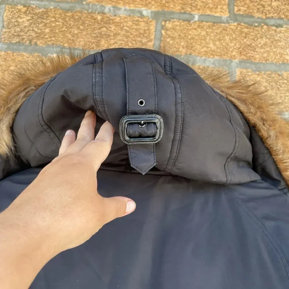 S13 NYC hooded coat size small Black - Image 11