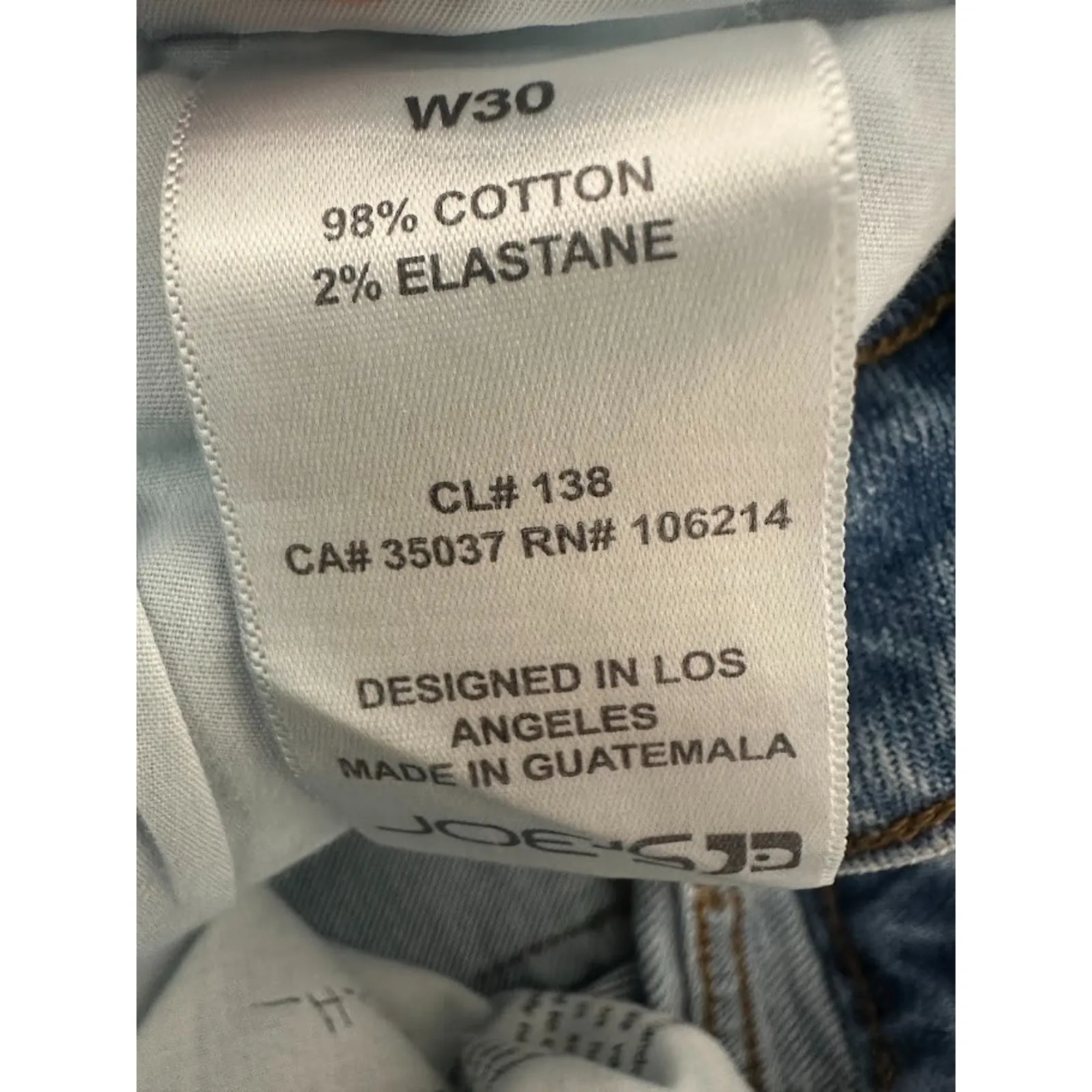 Joe's The Kass Mid Rise Slim Straight Ankle Jeans Womens Size 30 Denim Raw Hem - Image 8