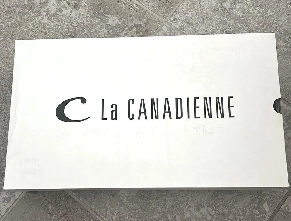 NWT La Canadienne Paul Buckled High Heel Boots, Black Size 7.5M New in Box $650 - Image 6