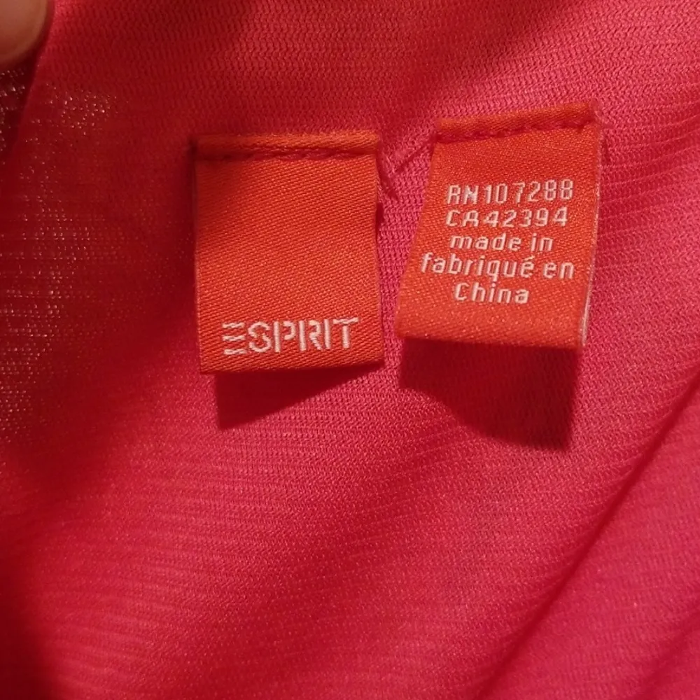 💕ESPRIT💕 Floral Chiffon Shoulder Tie Midi Dress - Image 7