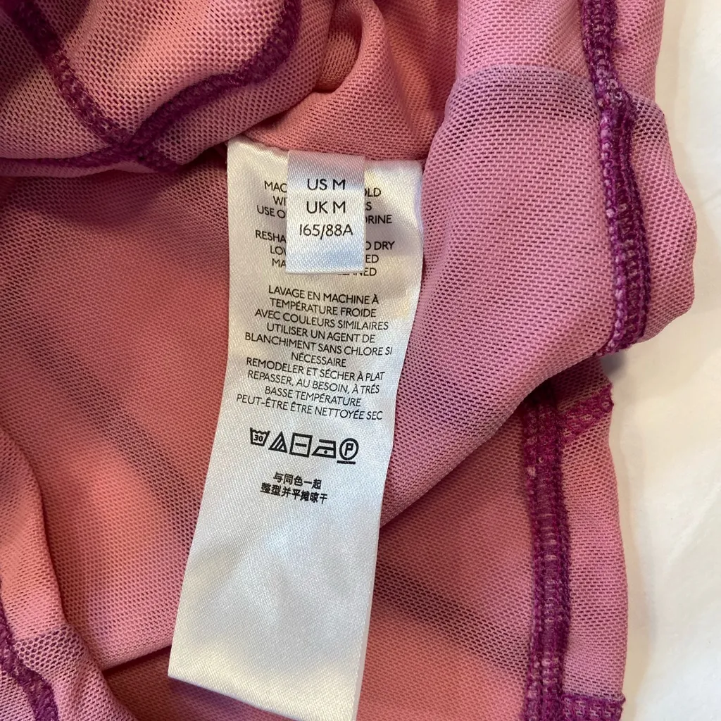 Urban Outfitters,‎ mesh cropped camisole top, pink & purple, size Small - Image 6