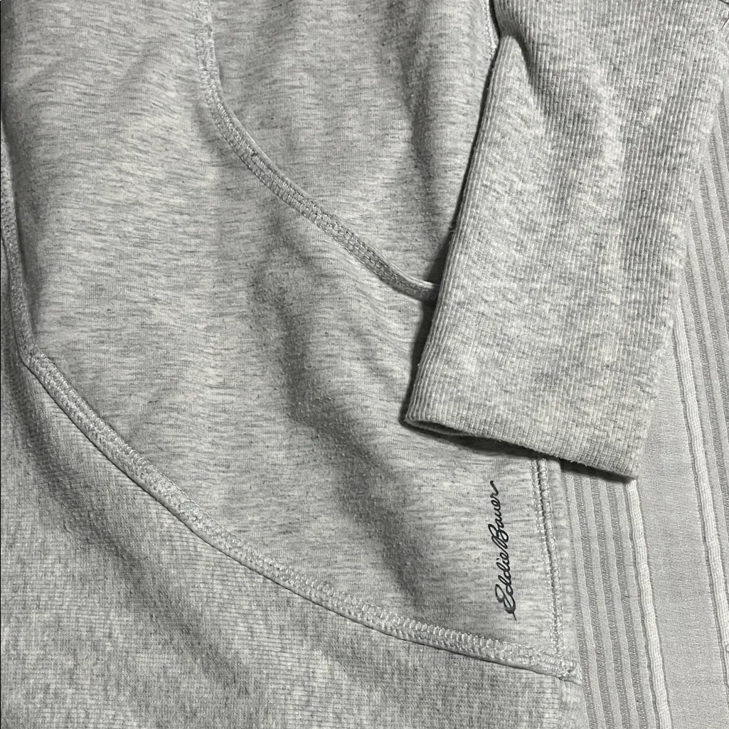 Eddie Bauer Light Gray Knit Cardigan - Image 2