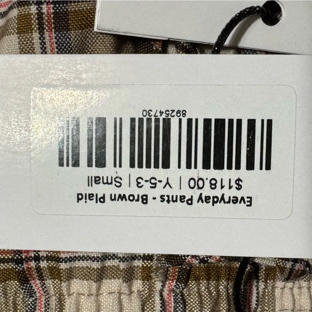 Buru Women’s Everyday Pants in Brown Plaid - Image 9