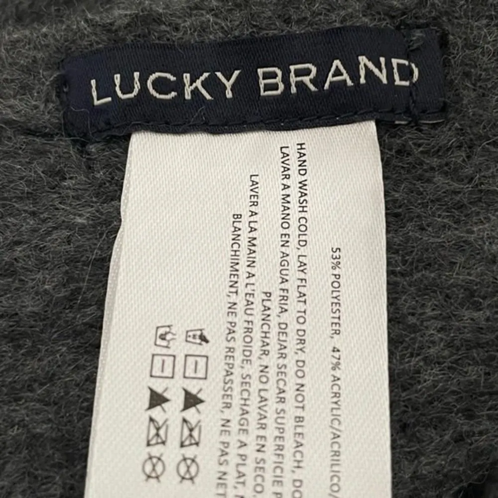 Lucky Brand Gray Fringed Scarf - Image 5