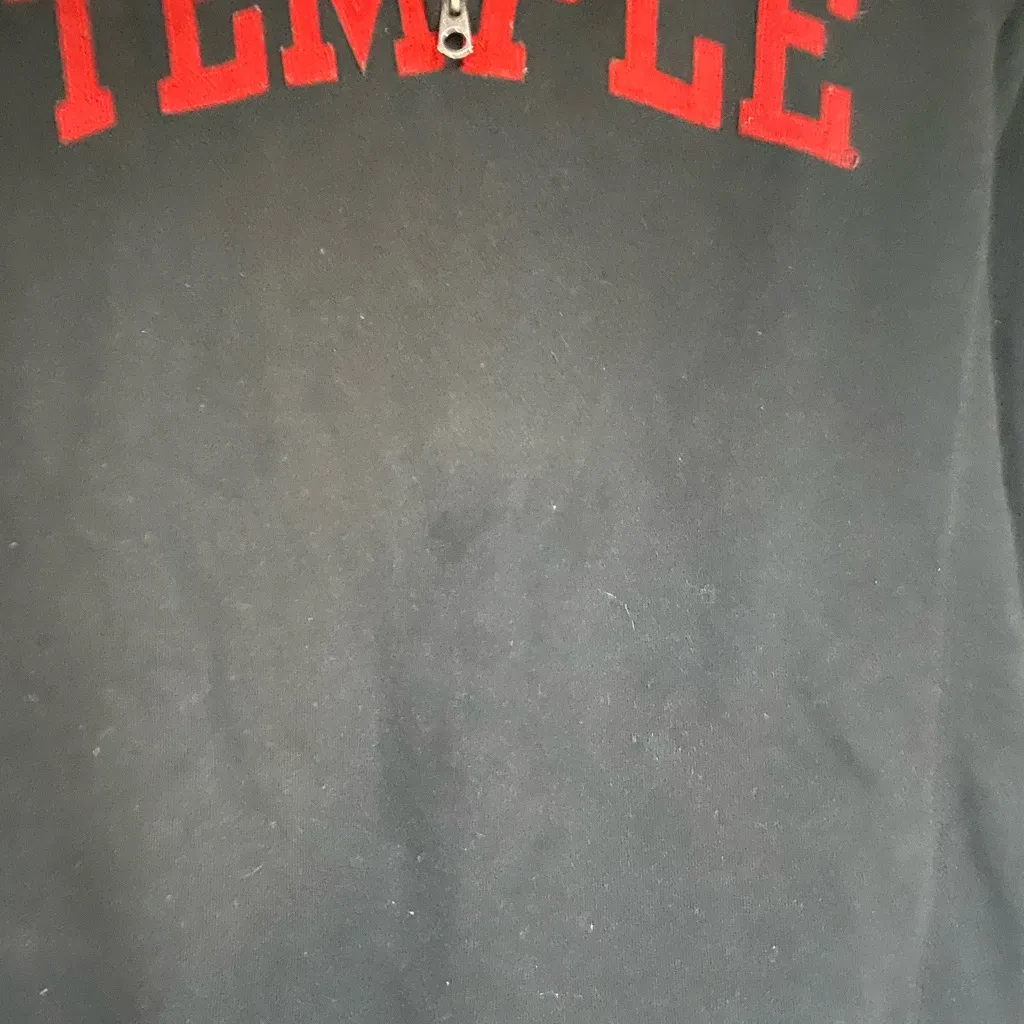 JanSport Black Pullover with Red Temple Lettering - Image 2