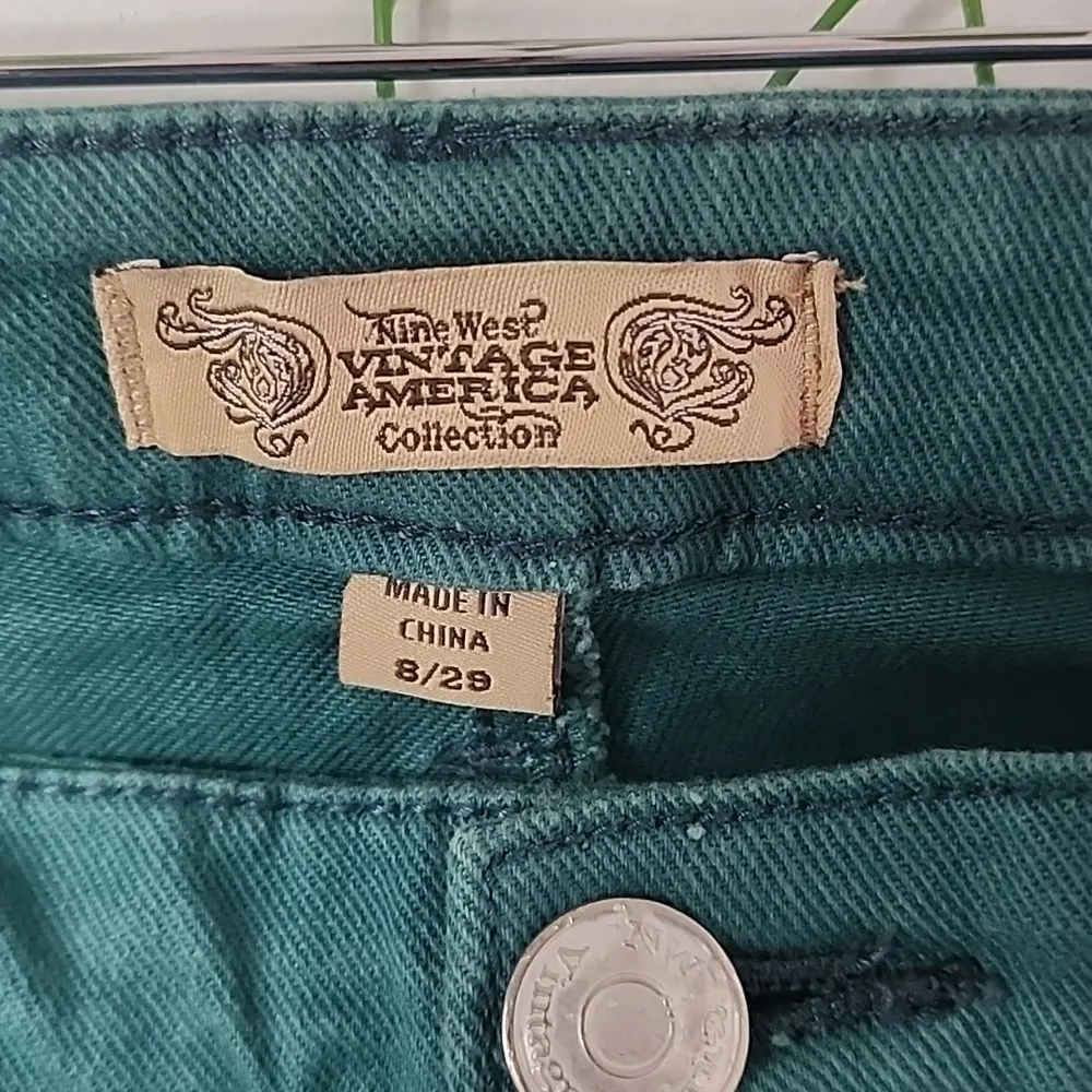 Nine West Vintage America Green Matchstick Skinny Jeans - Image 7