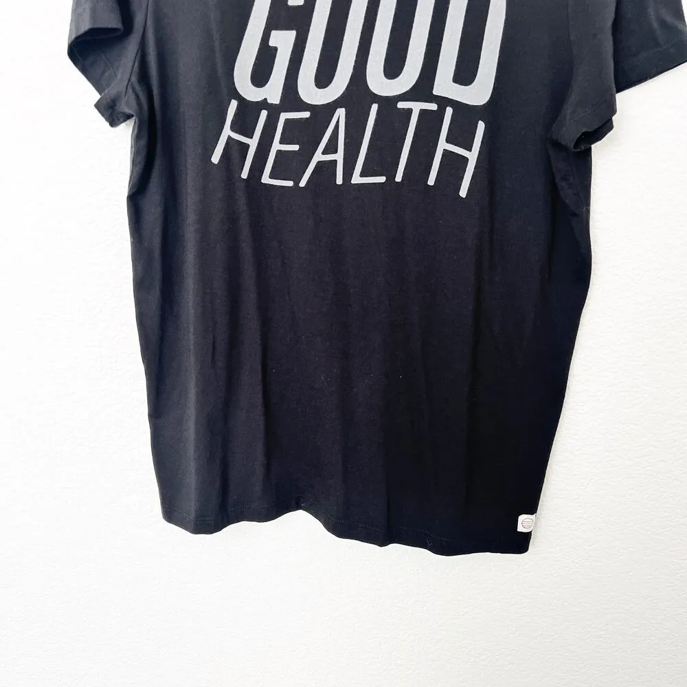 [Marine Layer] Black Good Health Graphic Tee Crew Neck Short Sleeves Sz Large L - Image 4