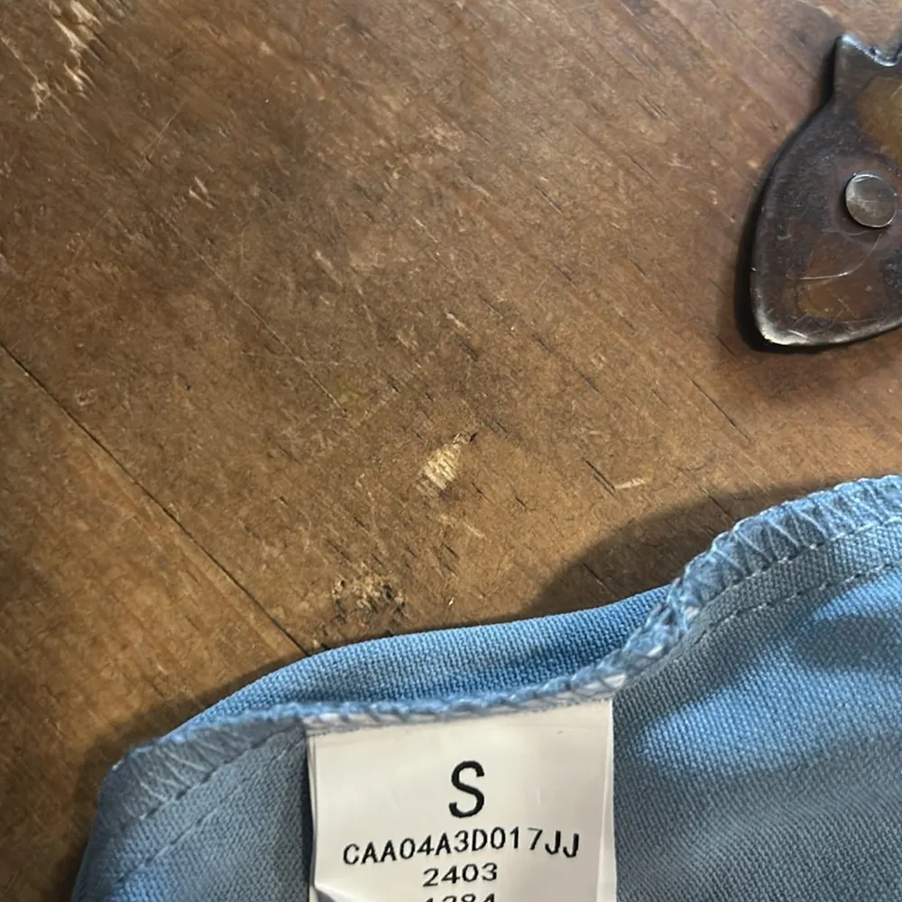 Woman’s Cupshe Crossover Neck Blouse Blue Size Small - Image 7