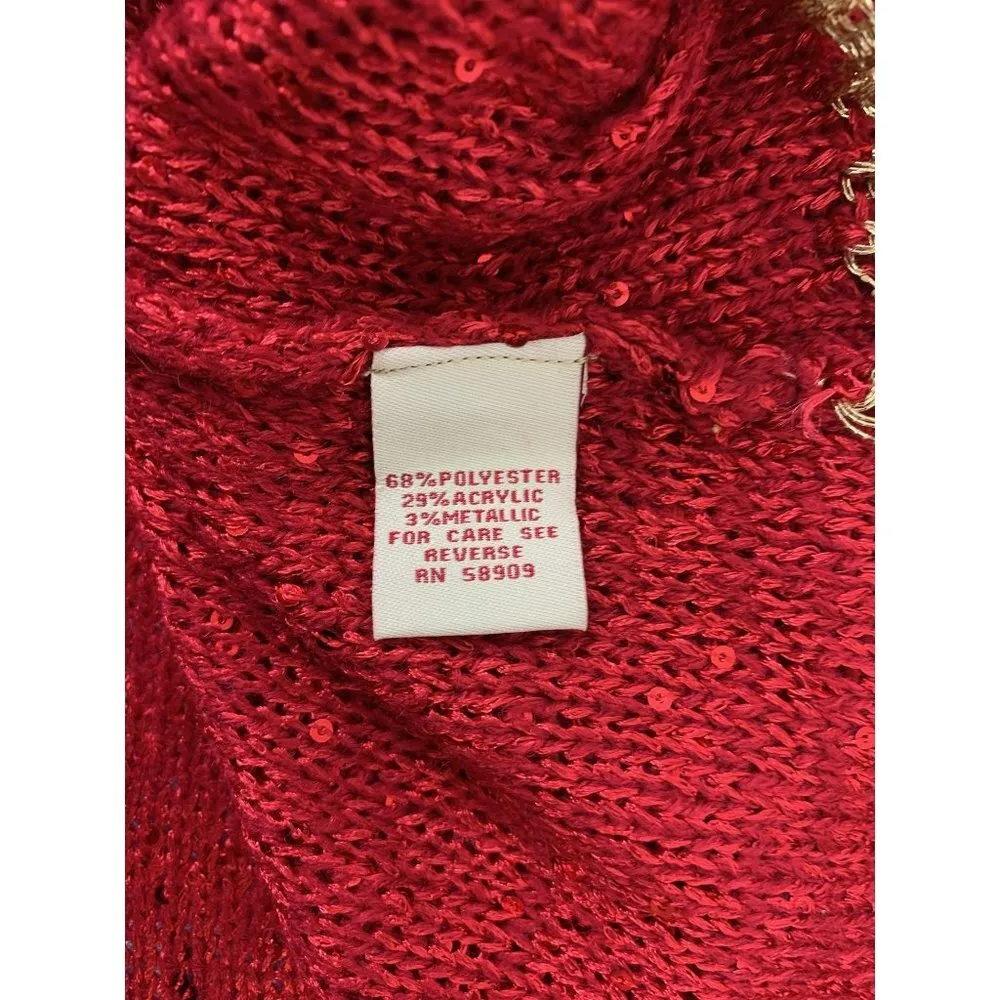 Reba Women's Sky Red & Gold Trim Women's Top - Image 5