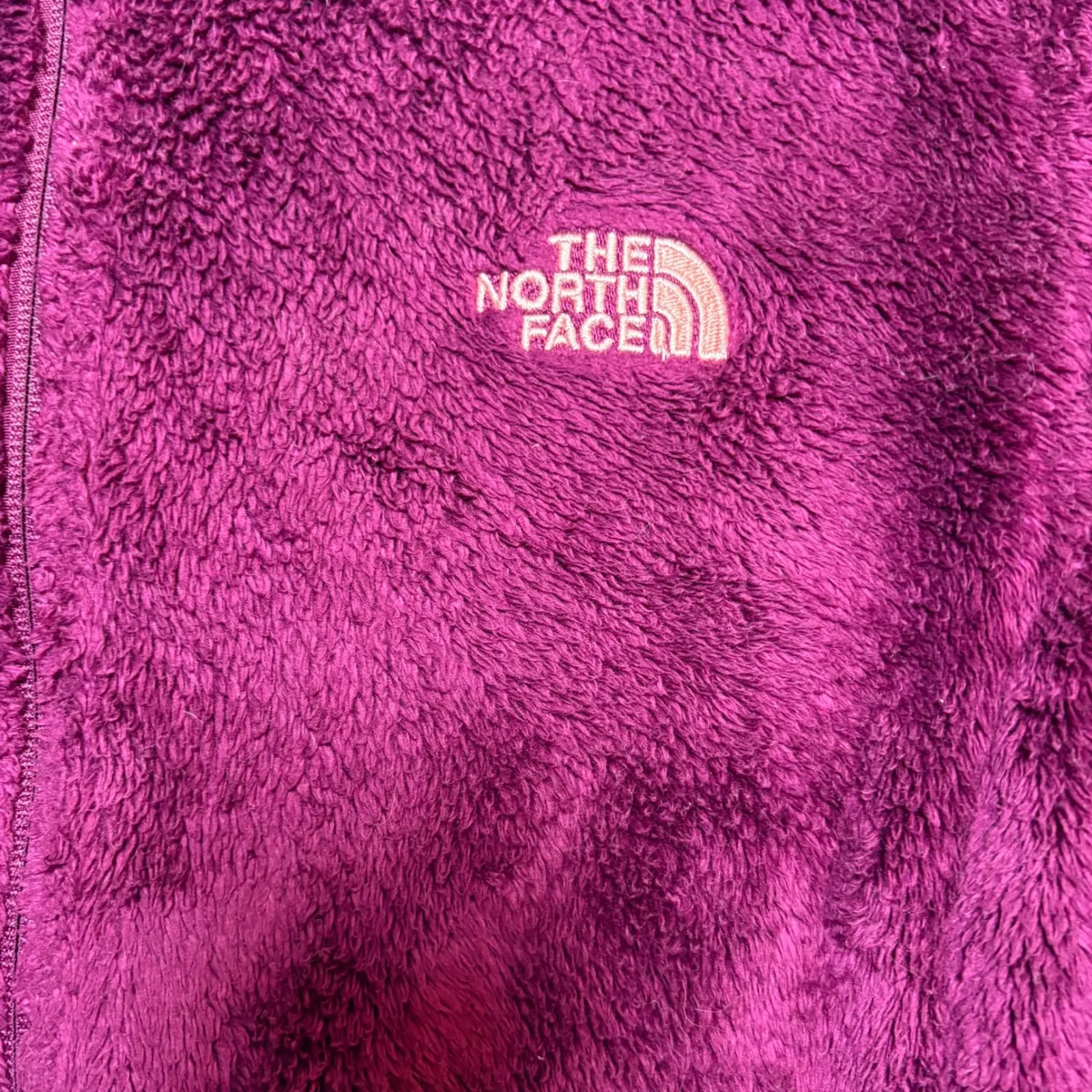 The North Face Osito Fleece Jacket Fuchsia Pink/Purple Womens Large Zip Cozy - Image 11