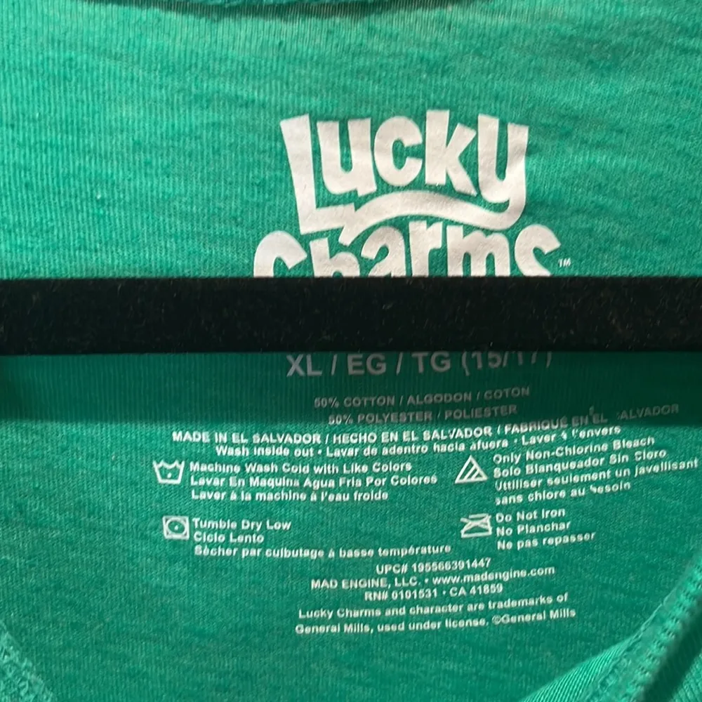 New Lucky Charms Leprechaun Tee Shirt Size XL NWOT Green - Image 4