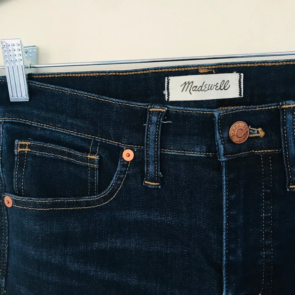 Madewell 9" High-Rise Skinny Jeans in Larkspur Wash Blue Women's Size 26 - Image 7