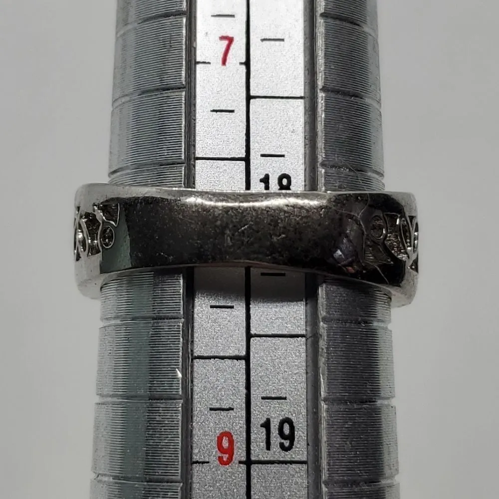 Sterling Silver Yellow & Clear Stone Ring (8) Yellow - Image 8