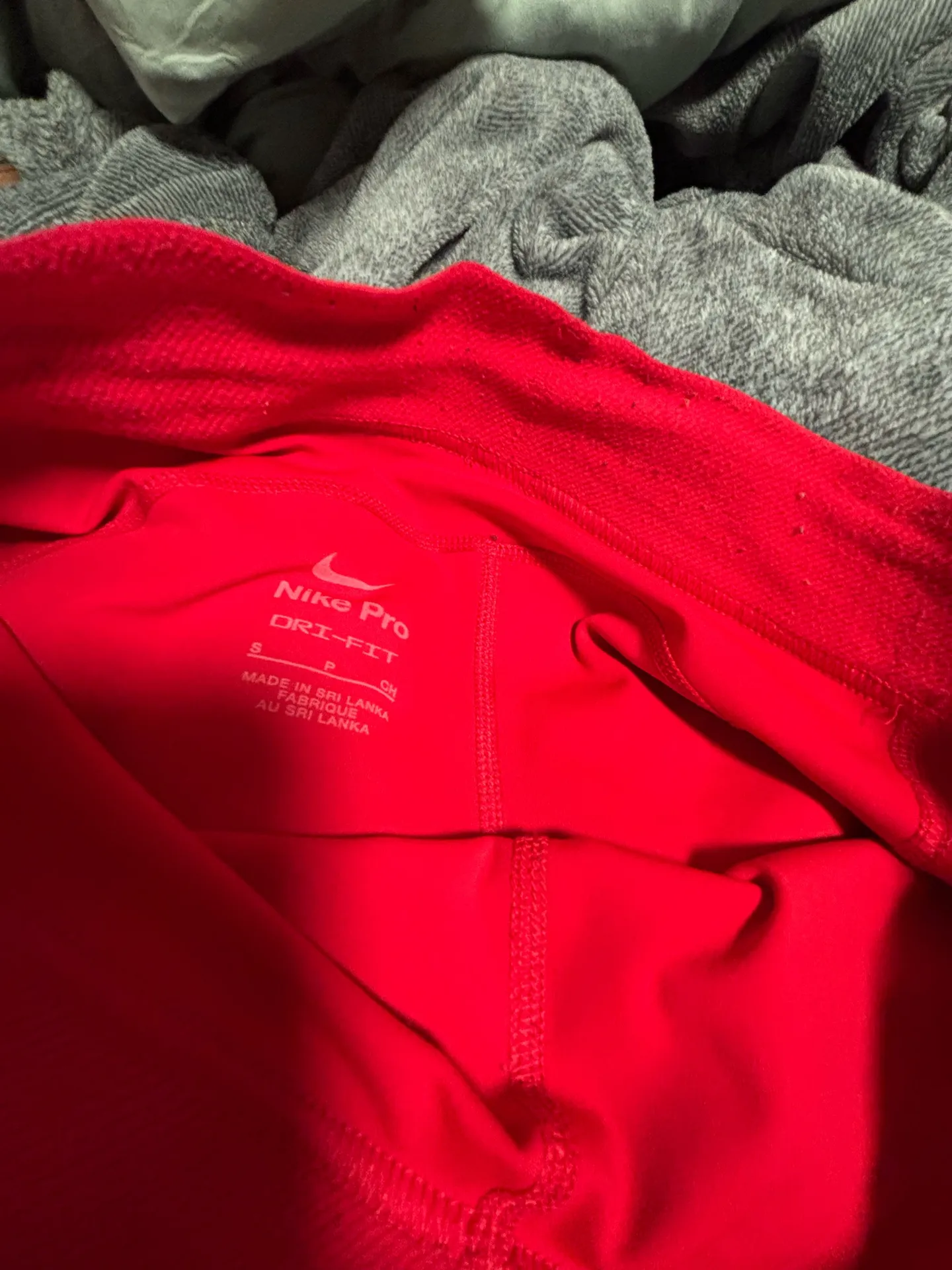 Red Nike Pro Spandex Shorts - Image 4
