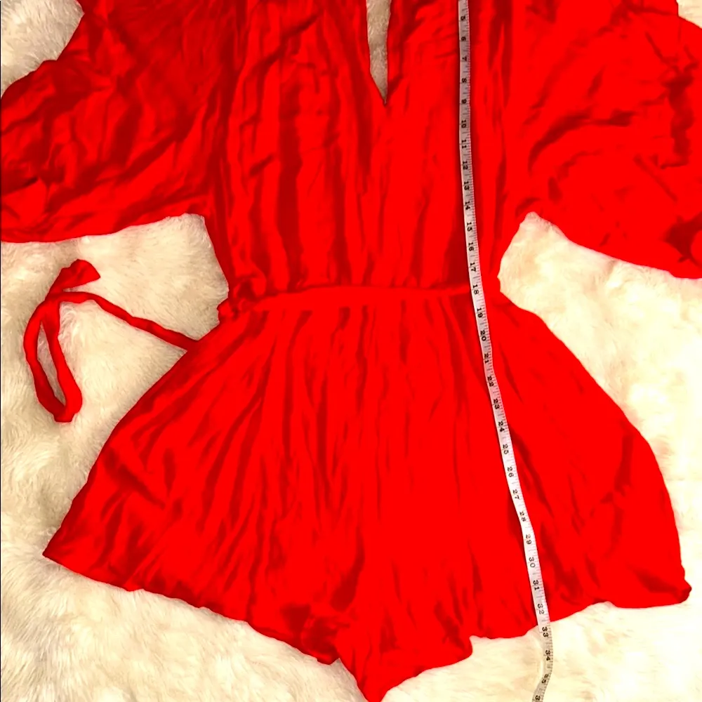 H&M 💃Red Ruffled Romper - Image 5