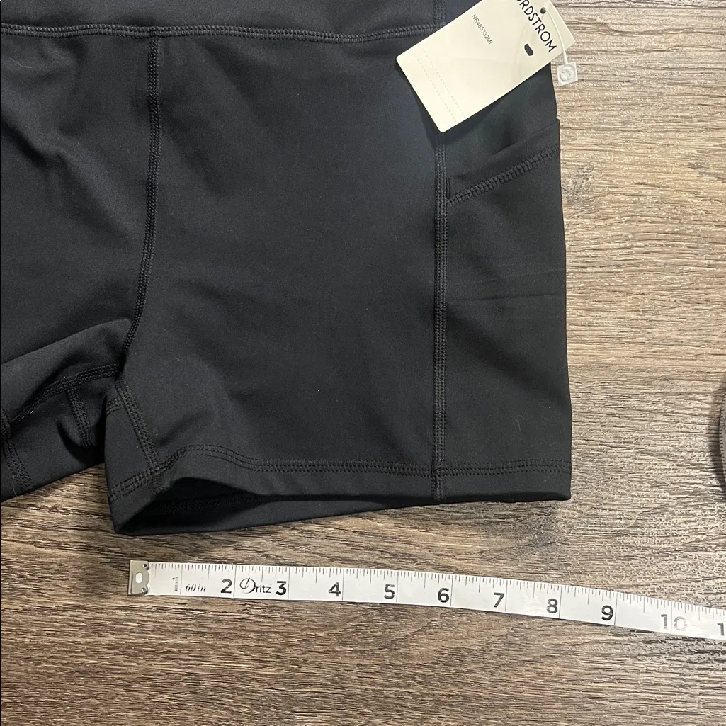Zella Black Spandex Bike Shorts Size Medium NWT - Image 11
